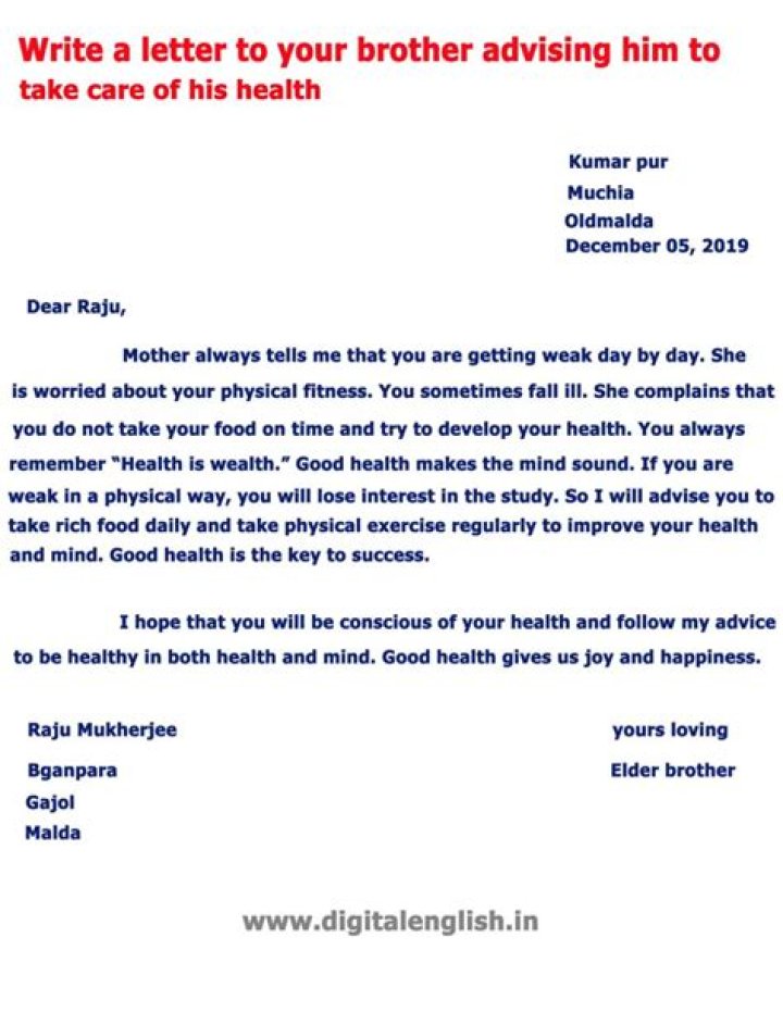 How can I advise my brother?