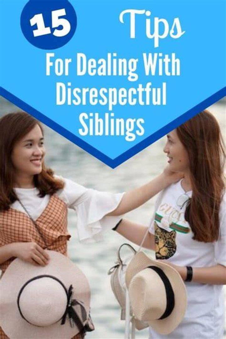 How do you deal with a disrespectful brother?