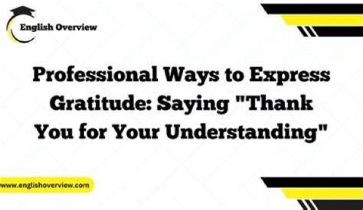 How do you express thanks to an advisor?