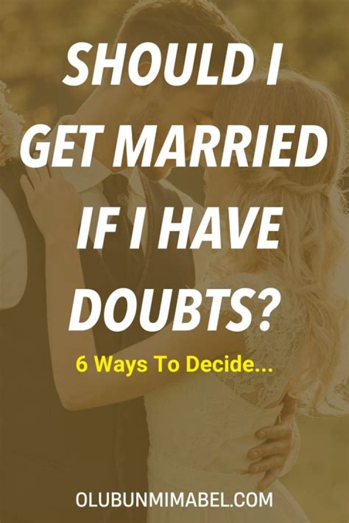 How soon should you decide to get married?
