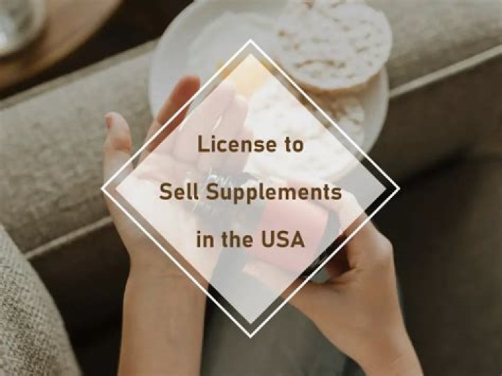 What license is required to sell health supplements?